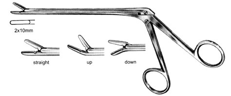 Bayonet Love-Gruenwald Ivd Rongeur, 3.0 Mm X 10.0 Mm Jaws, 4 3/4" (12.1 Cm), Down